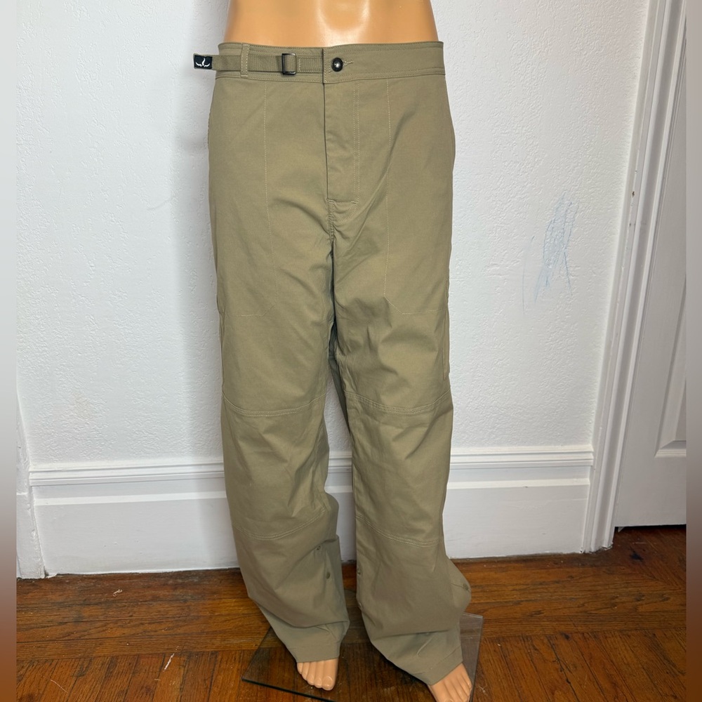 Prana Stretch Zion Pants Mens XXL (40X34) Relaxed Straight Leg Tan Nylon Cargo